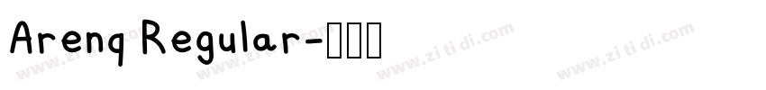 Arenq Regular字体转换
